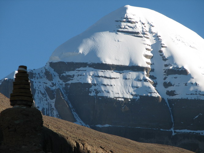 View of the south face of Mt. Kailash from the inside kora.